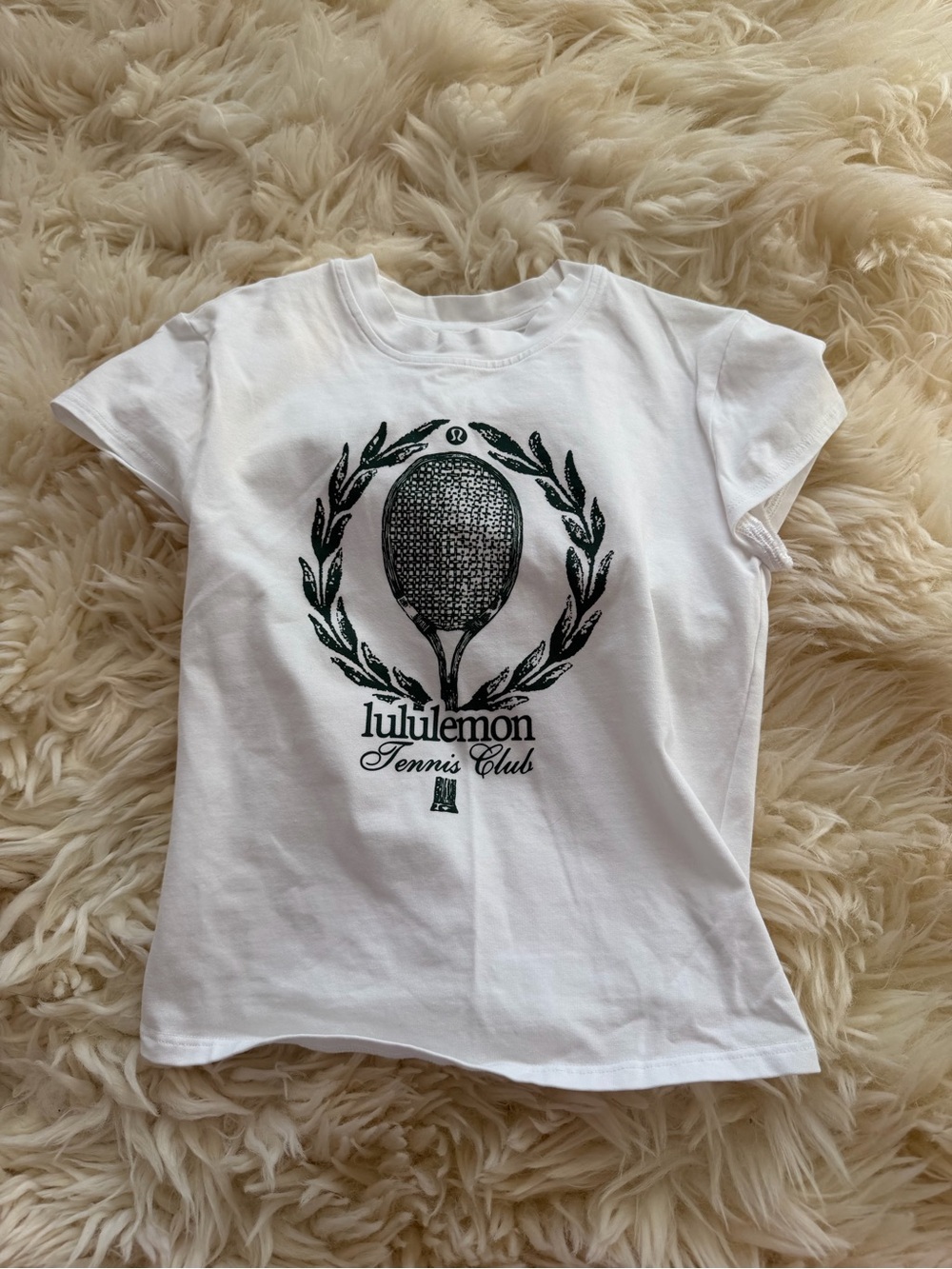 Lululemon cotton baby tee size XXS tennis club